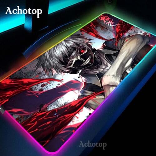 Tokyo Ghoul Large Mouse Mat XXL RGB Pad Mouse Notbook Computer Mousepad Speed Anti-Slip Rubber Gaming Pad CSGO LOL Gamer Pad