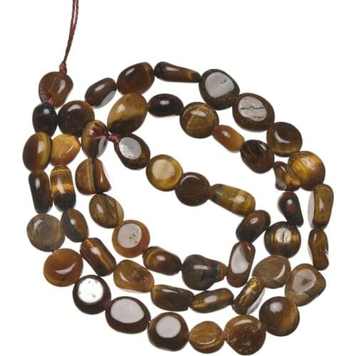 Natural Stone Beads 5-10mm Tiger Eyes Braclet 16inch For Men Women Hand Jewelry Homme Tigers Eyes Loose Beads H737
