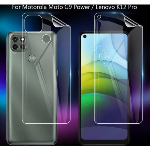 For Motorola Moto G9 Power / Lenovo K12 Pro Clear TPU / Matte Anti-Fingerprints Hydrogel Full Cover Soft Screen Protector Film