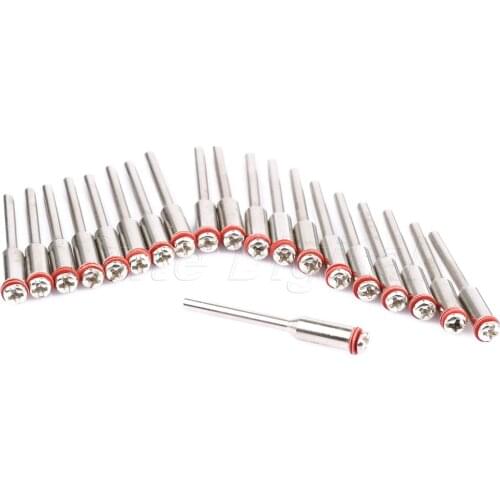 DRELD 20Pcs 2.35mm 3/32"Shank Diamond Cutting Disc Mandrels Cutting Cut-off Wheel Holder Mandrel for Rotary Dremel Accessories