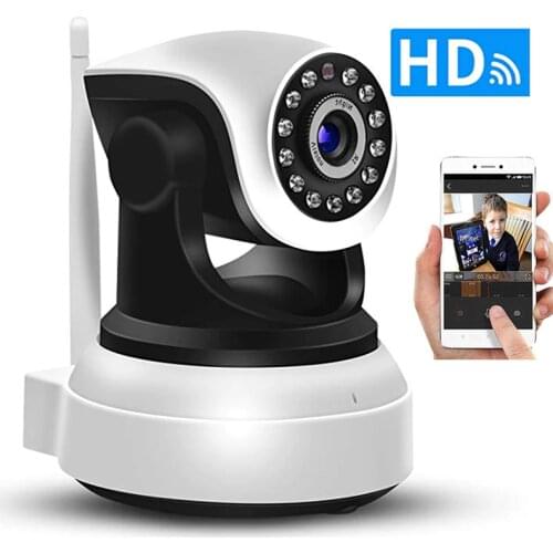 WIFI IP Security Camera 720P HD video Home Security Surveillance 360 Night Vision Two-way Audio Motion Detection Camera Indoor