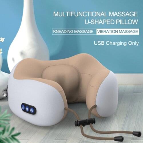 Electric Neck Massager U Shape Pillow Multifunctional Portable Shoulder Cervical Massager Home Car Relax Massager Massager
