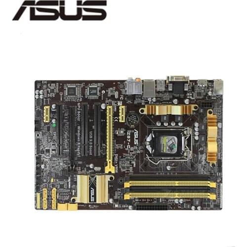 For Asus Z87-C Desktop Motherboard Z87 Z87M LGA 1150 For Core i7 i5 i3 DDR3 SATA3 USB3.0 Original Used Mainboard