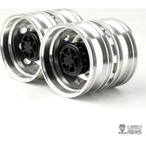 LESU Metal Rear Wheel Hub 1/14 RC Tamiya King Hauler MAN Sca Tractor Truck TH16384-SMT3
