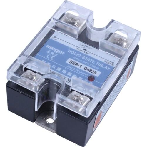 MGR-1 D4825 Single-phase Solid State Relay SSR 25A DC 3-32 V AC 24-480 V