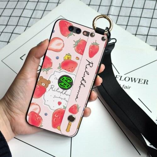 Fruit Soft TPU Wrist Strap Case For Xiaomi Black Shark 2 3 Pro Relief Holder Lanyard Cover For Xiaomi Black Shark Helo