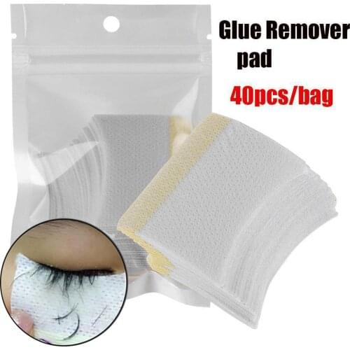 Hot Sale 40pcs Eyelash Extension Cotton Pads Eye Pillow Pads Under Eye Protection Patches Removing Grafting Eyelash Makeup Tool