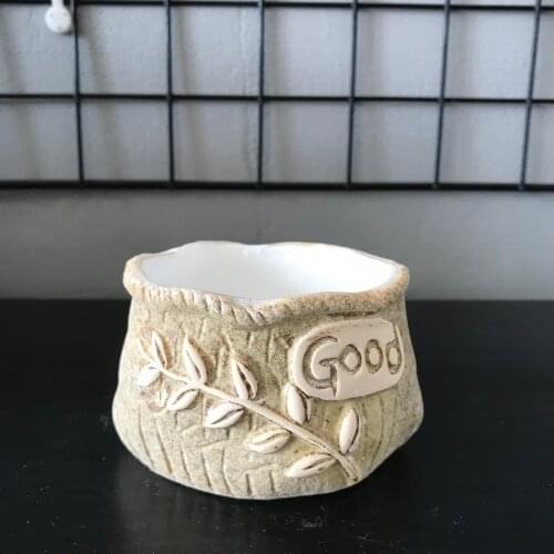 Small Creative Oval Round Silicone Clay Molds for Cement Plaster Resin Pot Making DIY 3D Plant Vase Mould