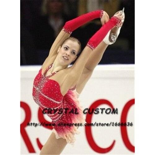 Girls Ice Skating Dresses Graceful New Brand Figure Skating Dresses For Competition DR4160