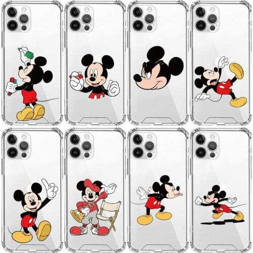 Disney Anime Style Phone Case cover For iphone 12 pro max 11 8 7 6 s XR PLUS X XS SE 2020 mini Transparent cell