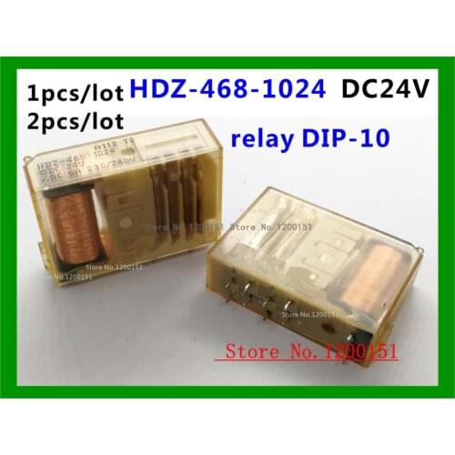 HDZ-468-1024 24VDC HDZ-468-1010 24VDC 6A 230/240V relay DIP-10 OLD