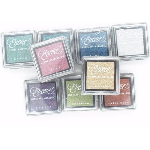 Tsukineko Inkpads Encore Water Based Ultimate Metallic Pigment Ink Pad for Embossing & Stenciling Japan