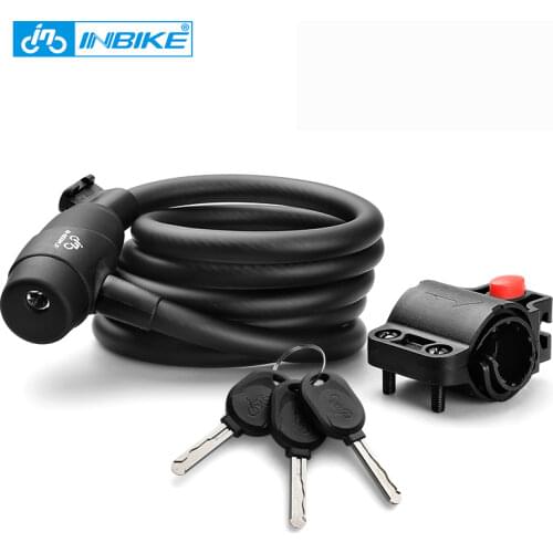 Bike Lock 1.8m 1.4m Bicycle Cable Lock Anti-theft Lock with 3 Keys Cycling Password Security Steel Wire Coded Locks