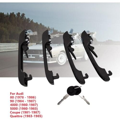 Door Handle Outer for AUDI 80 100 Coupe/Quattro Quattro/Sport URQUATTRO 813837205C 813837206C 813839205 813839206