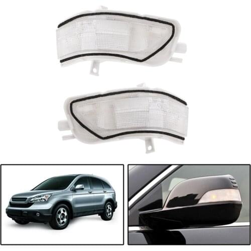 MIZIAUTO Rearview Mirror LED Turn Signal Light For Honda CRV 2007-2011 Crosstour 2011-2016
