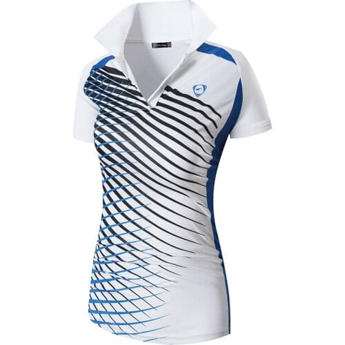 Jeansian Womens Casual Designer Short Sleeve T-Shirt Tee Shirts Tshirt Golf Tennis Badminton SWT273 White2