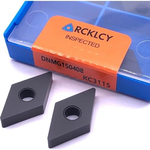 10pcs RCKLCY Machining cast iron DNMG150408 MA KC3115 High quality external metal cutting tools CNC machine ndexable tools
