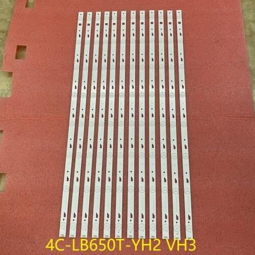 12pcs/set LED blacklight bar for Thomson 65UA6606 L65E5800A 4C-LB650T-YH3 LVU650CC 4C-LB650T-VH3 TCL_ODM_650d30_3030C_12X8