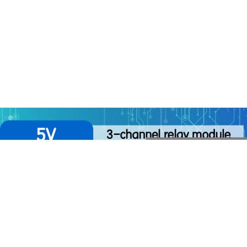 3 Channel Relay Module With Optocoupler Isolation Opto-isolated Compatible 3.3V 5V Signal High-voltage Relay