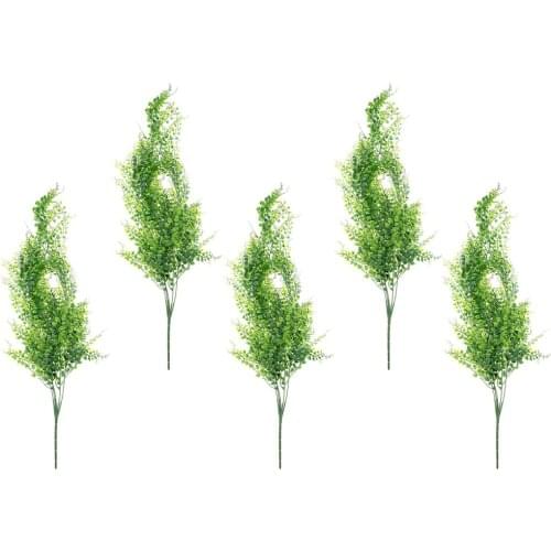 5x Artificial Weeping Ivy Vine Plants Outdoor Indoor Hanging Decor 75cm Green Plastic Flowers Garden Home