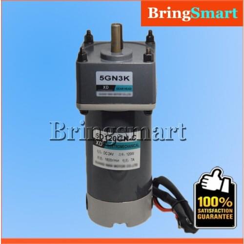 5D120GN-C DC 12 Volt Permanent Magnet Motor 24V DC Low Speed Motor Adjustable Speed Reversible