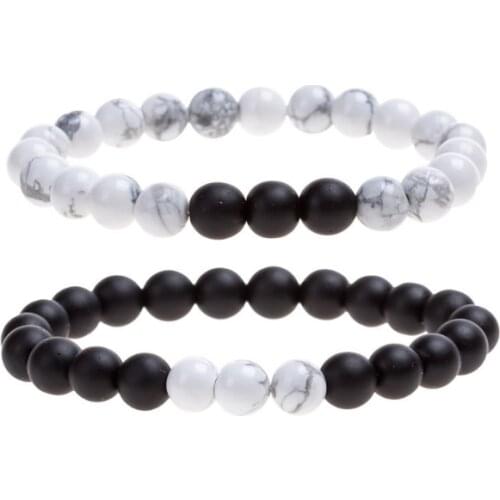 8mm Punk multicolor Agate beads Chakra Reiki Buddha Yoga Bracelet elastic adjustable Volcanic Stone Bangles njgu5t