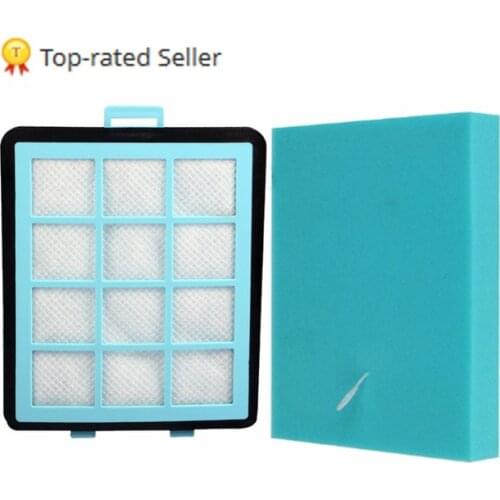 New Can Track Vacuum Cleaner Accessorie Hepa Dust Filters Net & Cotton For Philips FC8764 FC8766 FC8761 FC8760 FC8767