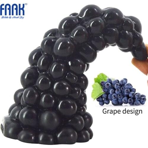 FAAK Grape Anal Sex Toy dildo Big Anal Plug Dildo Huge Butt Plug Woman Massage Erotic Toy for Men Gay Big Anus Dilator Lesbian