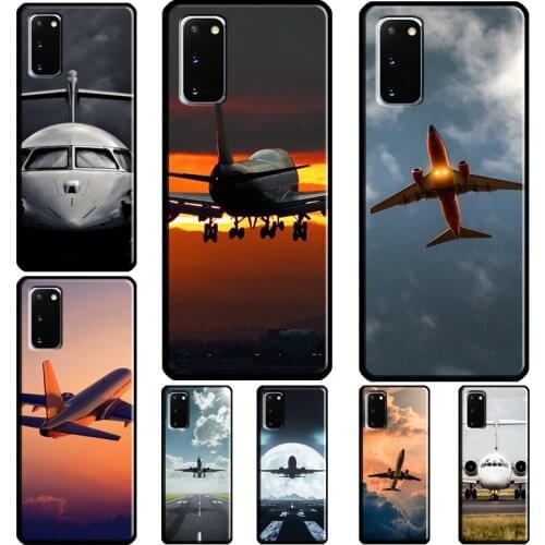 Aircraft Plane Airplane Coque For Samsung Galaxy Note 20 Ultra Note 10 Plus S20 FE S21 Ultra S8 S9 S10 Plus Case