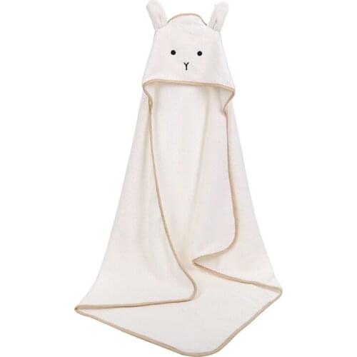Baby Poncho Bath Towel Velvet 90*90cm Fleece Hood Infant Towels Blanket Newborn Baby Hooded Towel Infant Babies Spa