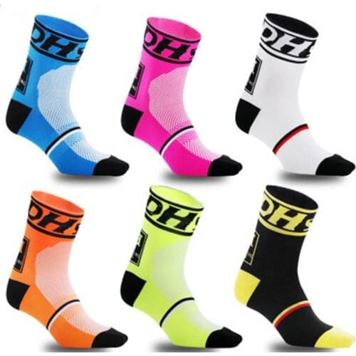 DH Sports New Cycling Socks Top Quality Professional Brand Sport Socks Breathable Bicycle Sock Outdoor Racing Big Size Men Women