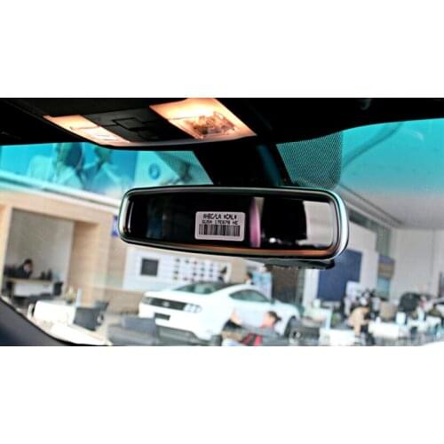 For Ford Explorer 2016 ABS Chrome Inner Car Rearview Mirror Cover Trim 1pcs/set