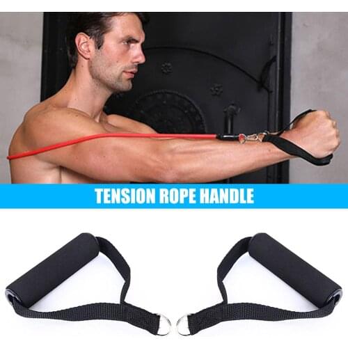 Resistance Bands Foam Handles Replacement D-Ring Nylon Handle Fitness Equipment Accessories For Yoga Exercise Workout Home Gym