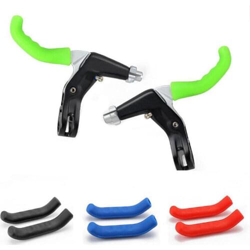 1Pair Bicycle Handle bar Grips Cover Brake Handle Cover MTB Mountain Bike Cycling Bicycle Silicone Anti-slip Handlebar Soft Grip
