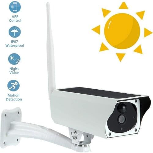 1080P Solar/USB/battery Surveillance IP Camera Wifi Outdoor Wireless Security Camera Audio IP67 weatherproof i-can app control