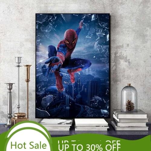 Marvel Anime Avengers Spiderman Poster Superhero Character Canvas Painting Wall Art Prints Picture for Living Room Decor Cuadros