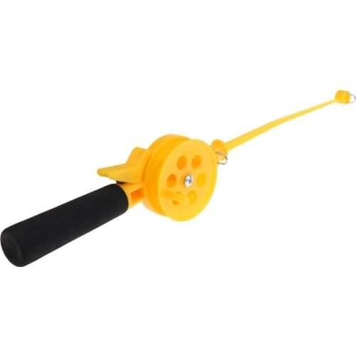 Mini Winter Ice Fishing Rod 33cm Plastic Beginner Children Kids Fishing Pole Gear With Roll/Reel