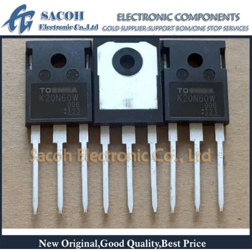 New Original 10PCS/Lot TK20N60W K20N60W or TK20N60W5 K20N60W5 TK20N60 20N60 TO-247 20A 600V Silicon N-Channel MOS Transistor