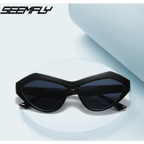 Seemfly Ladies Cat Eye Sunglasses Women Fashion Vintage Outdoor Driving Sun Glasses Female Goggle Trend UV400 Shades Eyewear