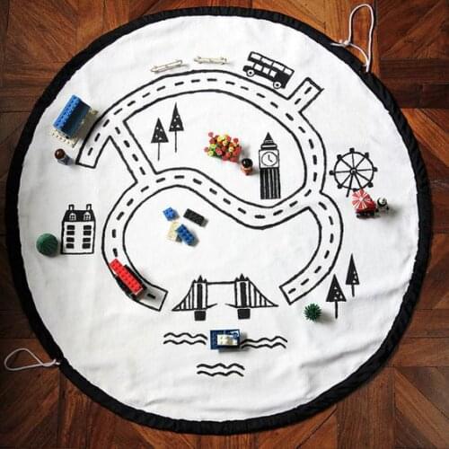 Blanket Fox Unicorn Cactus Baby Road Track Village Clock Climb Mats Toy Kids Toddler Cover Develop INS Carpet tapis lapin Floor