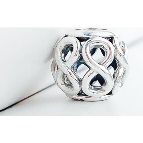 Authentic 925 Sterling Silver Beads New Style Hollow Infinite Light Beading Fit Original Pandora Bracelet For Women Diy Jewelry