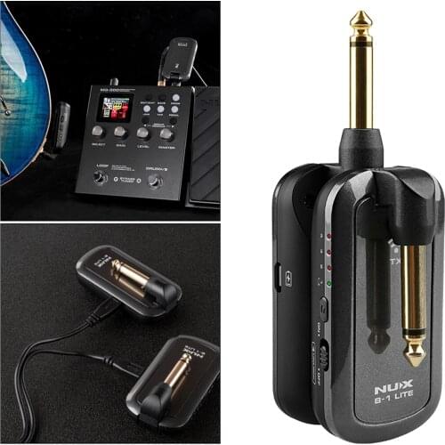Professional Electric Guitar Wireless Audio Transmitter Receiver 8 Hours