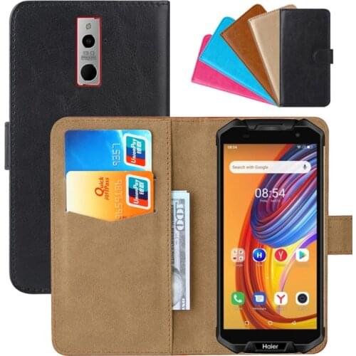 Luxury Wallet Case For Haier Titan T3 PU Leather Retro Flip Cover Magnetic Fashion Cases Strap