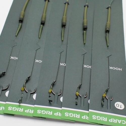 Carp Fishing Hair Rigs Ready Made Carp Fishing Hook Size 2#4#6#8 Fishing Tackle Equipment Accessories Pesca