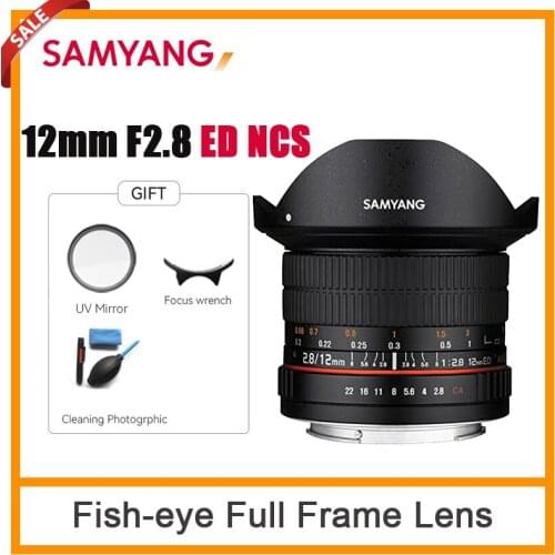 Samyang 12mm F2.8 ED AS NCS Fish-eye Full Frame Lens For Sony A/E Canon Nikon M4/3 Pentax K Mount Camera