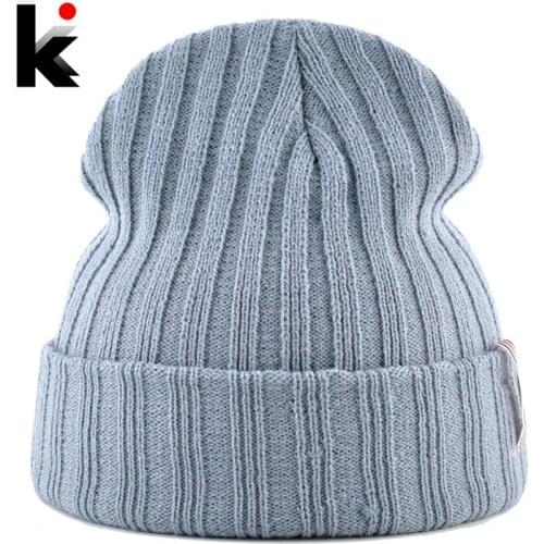 Solid Beanie Soft Knitted Hats For Men Women Autumn Winter Unisex Skullies Beanies Fashion Hip Hop Gorros Caps 11 Colors Hat