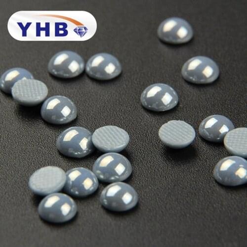 YHB Power Blue SS6-SS40 Ceramic Pearl Hotfix Rhinestones For Bags, Garment, Nail Art, Shoes, furniture Decorative