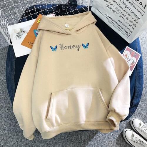 Winter Anime Oversize butterfly Hoodies Kpop Women Sweatshirt Harajuku Butterfly Print Hooded Aesthetic Hoody Spring Streetwear