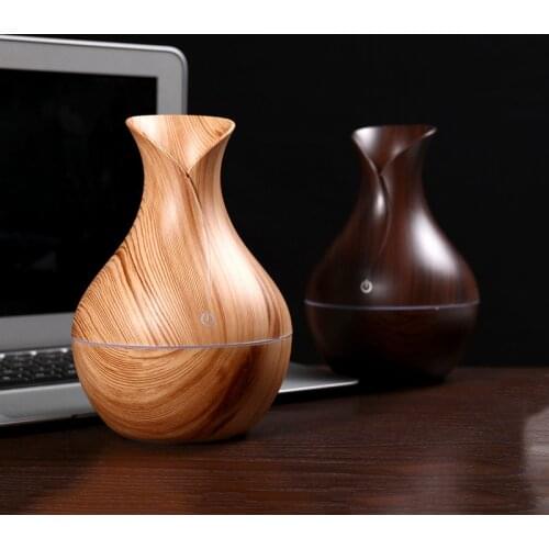 1PCs Mini Wood Grain Air Humidifier USB Aroma Diffuser Ultrasonic Atomizer Aromatherapy Essential Oil Diffuser for Home Office