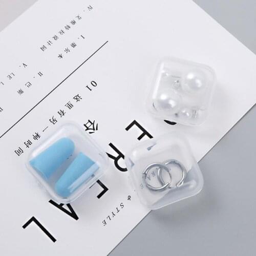 10PCs Square Folding Vitamin Medicine Drug Pillbox Travel Pill Box Makeup Storage Case Container Pill Splitters For Home